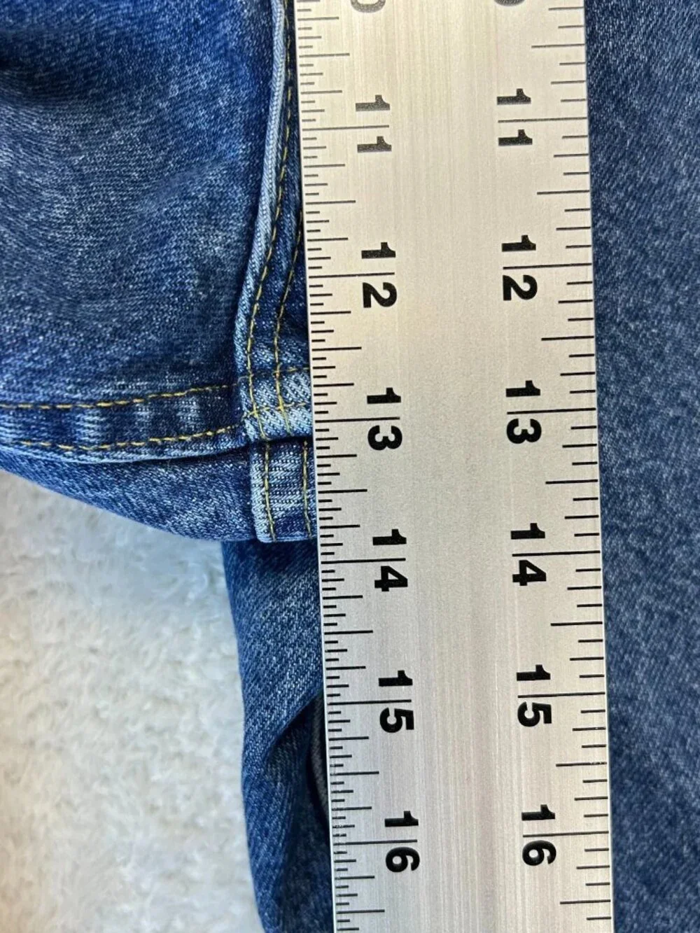 VTG Lee Straight Jeans Mens 42x32 Blue Denim Relaxed Fit Dead Stock Sears
